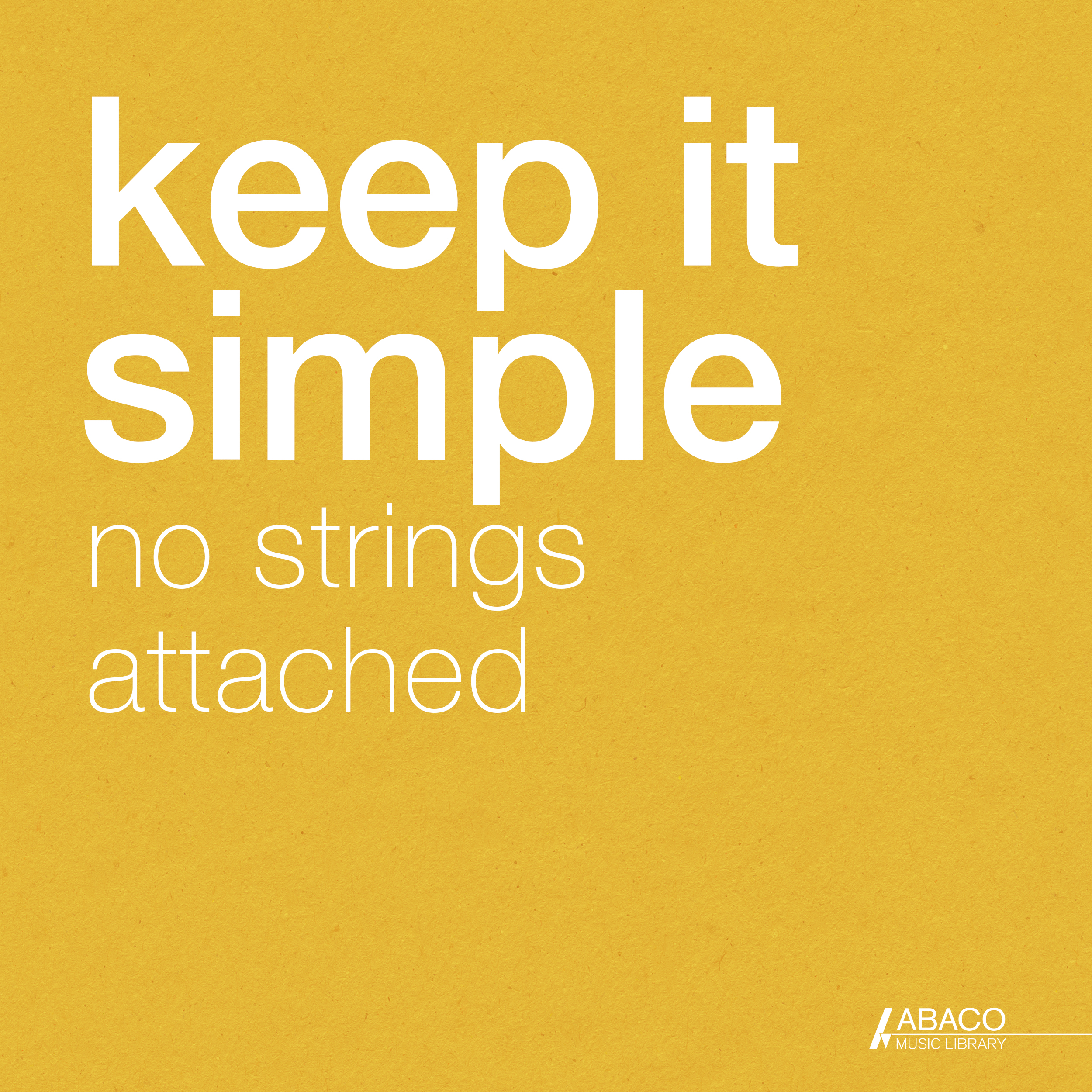 keep it simple: no strings attached 표지