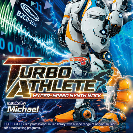 Turbo Athlete: Hyper-Speed Synth Rock 표지