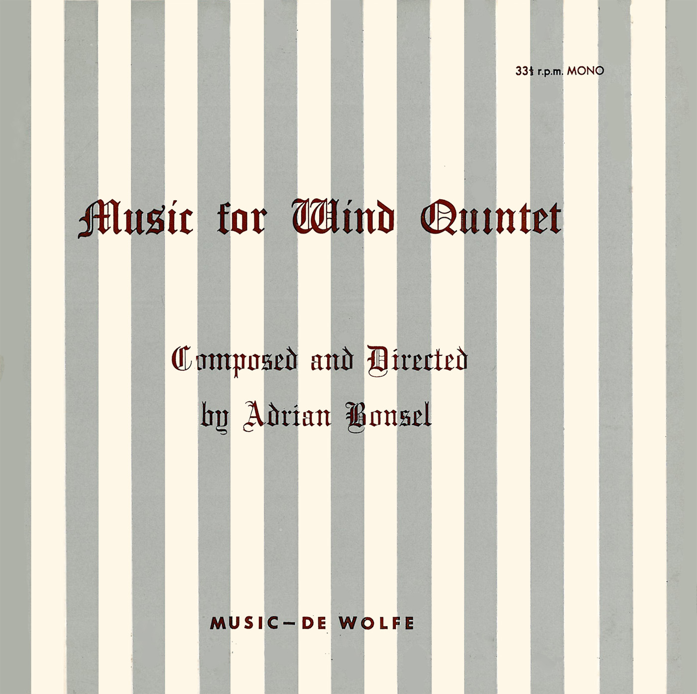 music for wind quintet 표지