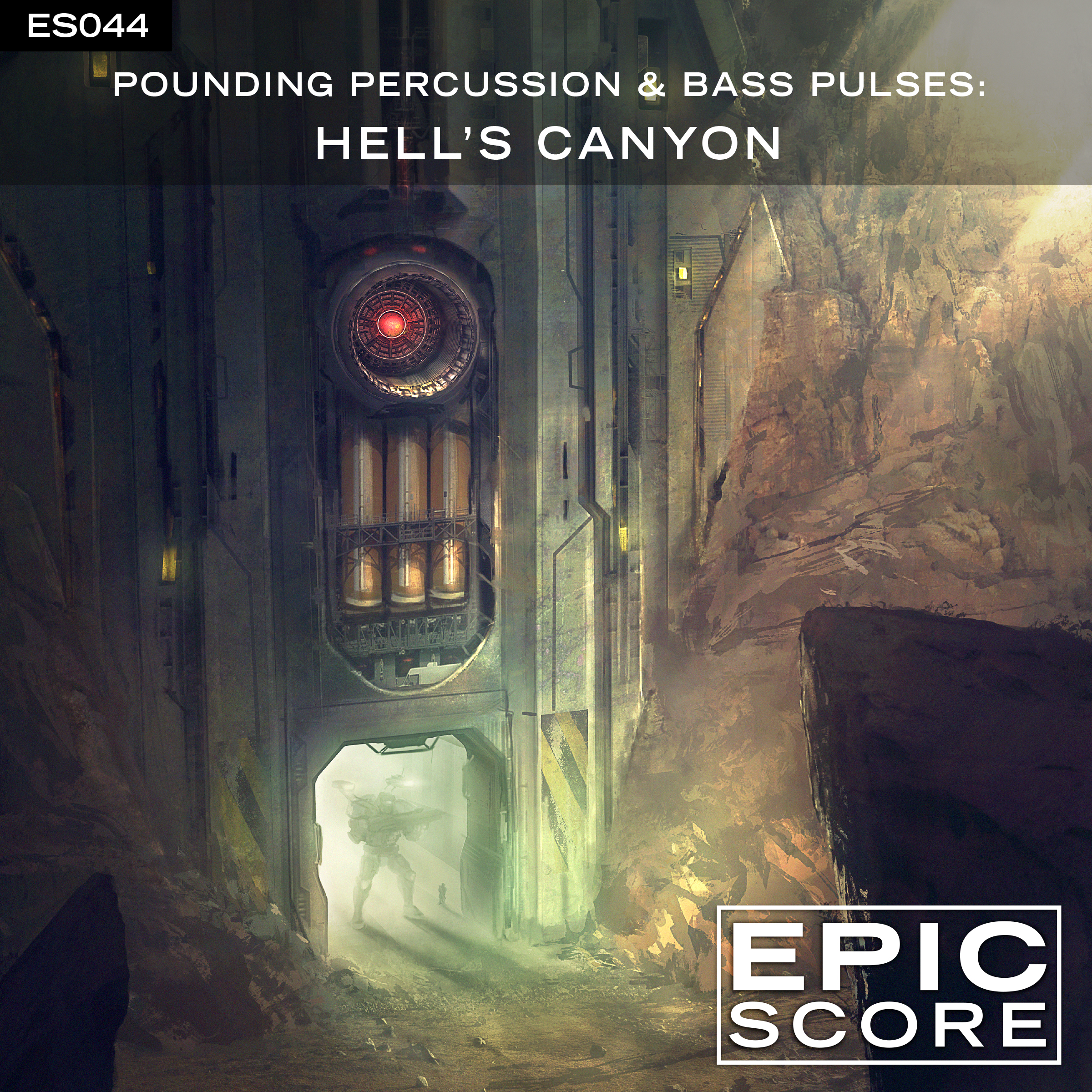 pounding percussion & bass pulses: hell's canyon 표지
