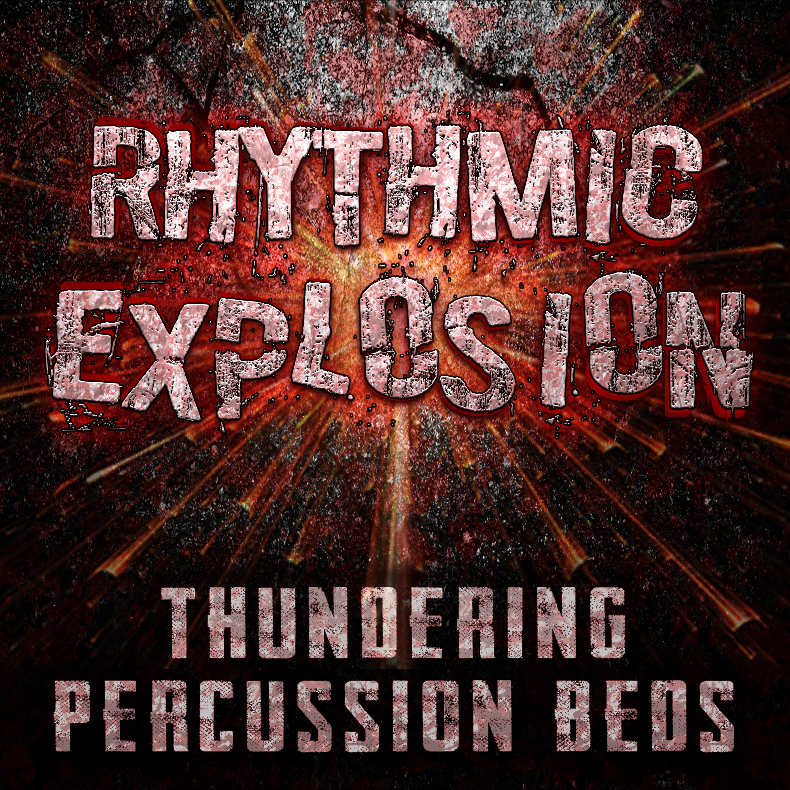 rhythmic explosion - thundering percussion beds 표지
