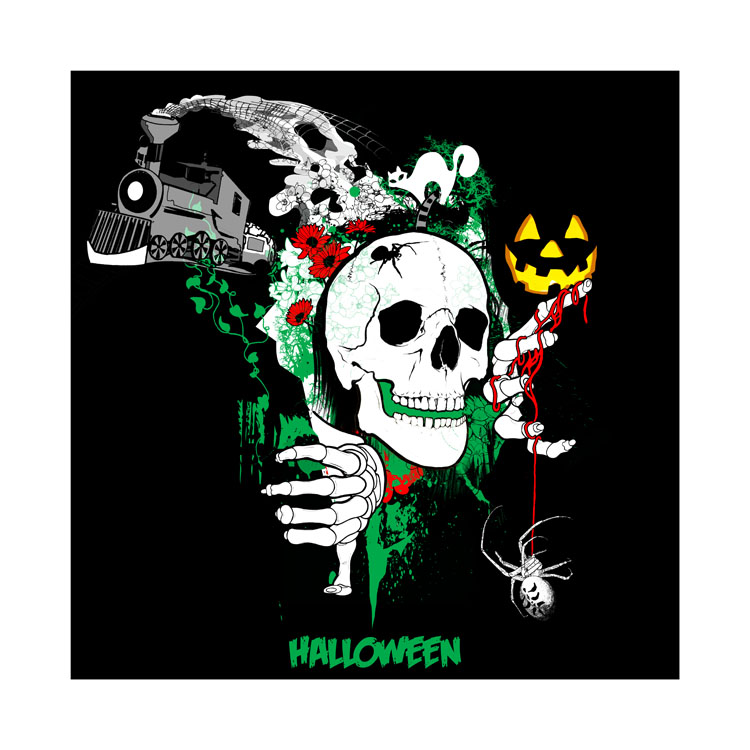 spooky, scary and halloween 표지