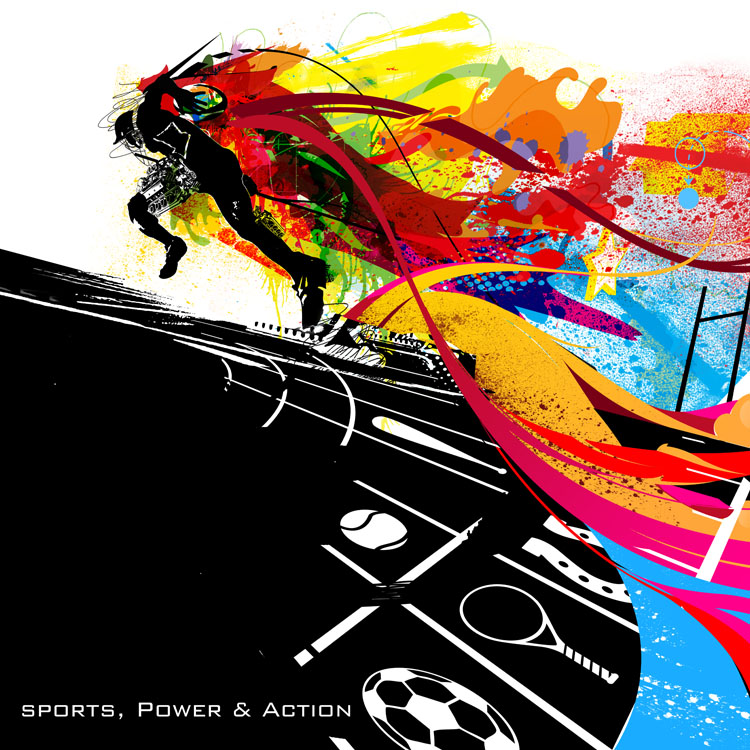 sports, power and action 표지