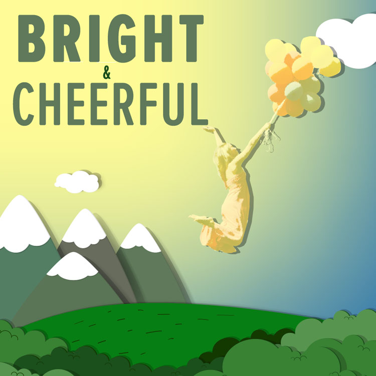 bright and cheerful 표지